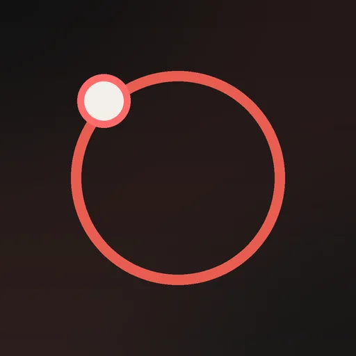 A wide ring intersected by a bright node.