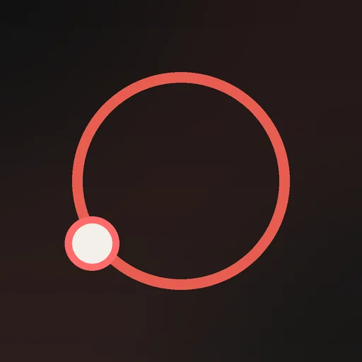 A ring with evenly spaced cream nodes.