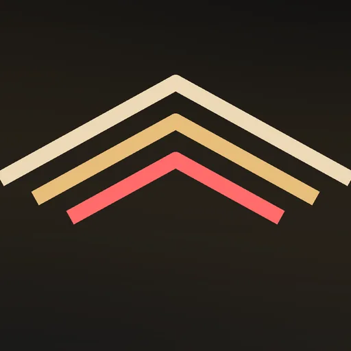 A chevron stack in cream.